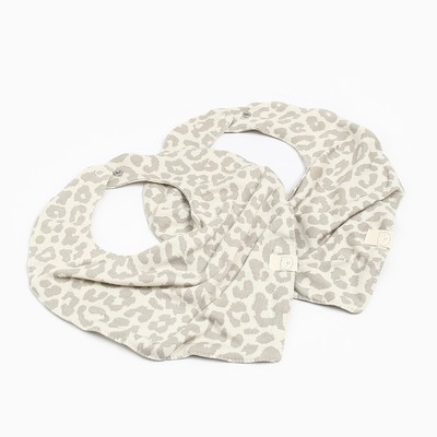 Слюнявчики на кнопках «Крошка Я», 2 шт.