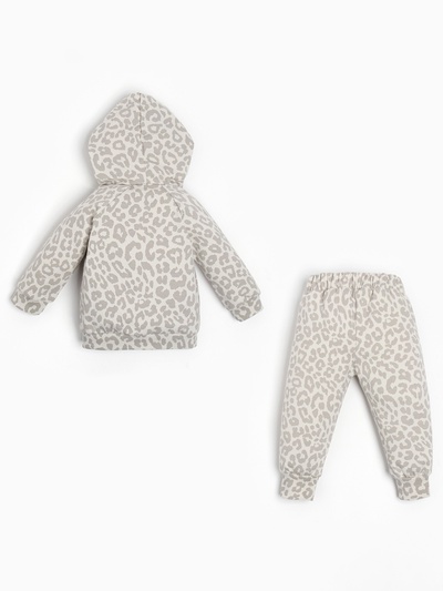Костюм для девочки (толстовка, брюки) «Крошка Я» Leo baby, рост 74-80 см