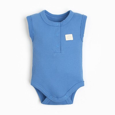 Боди детское «Крошка Я» BASIC LINE, рост 86-92 см, синее