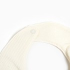 Набор слюнявчиков на кнопках Крошка Я BASIC LINE, 2 шт, молочный и синий - фото 805556007