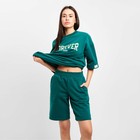 Костюм женский с шортами Mist Old School размер 42, цвет зелёный - фото 319910531