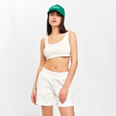 Топ укороченный женский Mist Old School, размер 48, молочный