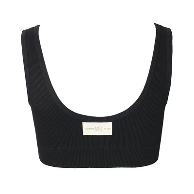 Топ укороченный женский Mist Old School, размер 42, чёрный