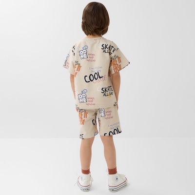 Костюм для мальчика (футболка и шорты) KAFTAN: Graffiti, размер 30 (98-104 см)