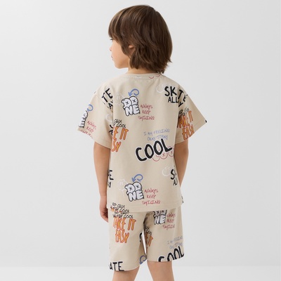 Костюм для мальчика (футболка и шорты) KAFTAN: Graffiti, размер 30 (98-104 см)