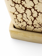 Горшок для цветов «Персей», 60 л, 41×41×49 см, керамический, с поддоном, бежевый  (артикул 9685745)  большой выбор товаров оптом и в розницу по низким ценам с доставкой