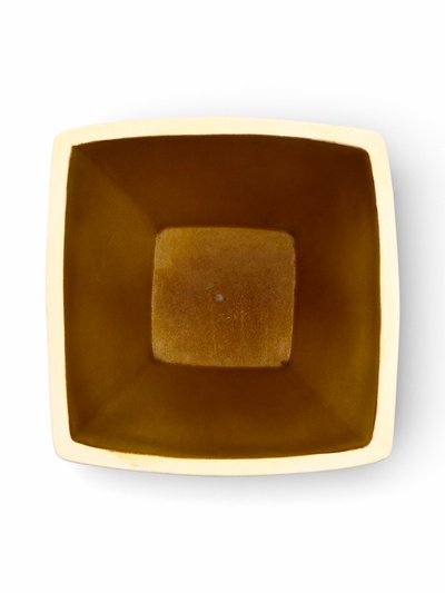 Горшок для цветов «Персей», 60 л, 41×41×49 см, керамический, с поддоном, бежевый