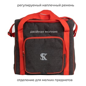 

Сумка-холодильник SUPRA SCB-B2802, 28 л, 36х23х34 см, серый с алым