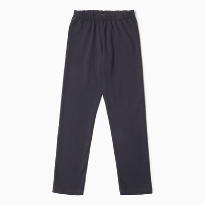 Леггинсы для девочки, цвет тёмно-серый, рост 128-134 см