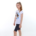 Велосипедки для девочки, цвет тёмно-серый, рост 86-92 см - фото 41457706