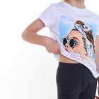 Велосипедки для девочки, цвет тёмно-серый, рост 86-92 см - фото 41457708