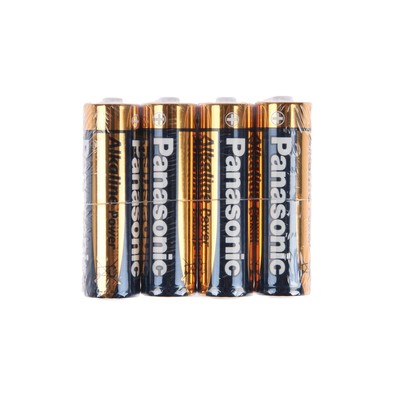 Батарейка алкалиновая Panasonic Alkaline power, AA, LR6-4S, 1.5В, спайка, 4 шт.