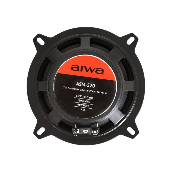 Автомобильная акустическая система AIWA ASM-520, d=13.5 см, 150 Вт - фото 51537207