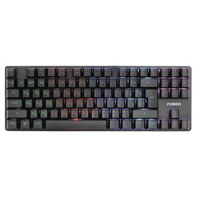 Клавиатура Fusion GK-905, игровая, проводная, механическая, 87 клавиш,USB, подсветка, чёрная