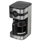 Кофеварка jvc JK-CF28, капельная, 1000 Вт, 1.5 л, чёрный с серебристым - Фото 1