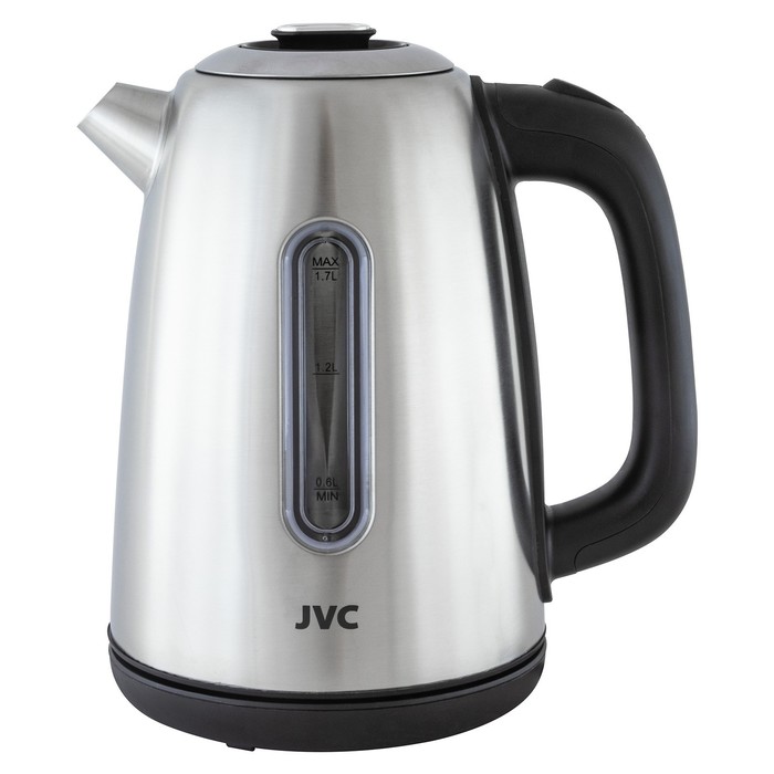 Чайники jvc JK-KE1715, металл, 1.7 л, 2200 Вт, серебристый