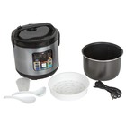 Мультиварка jvc JK-MC508, 860 Вт, 5 л, 11 программ, антипригарное покрытие, серебристый с чёрным   9 - фото 51339795