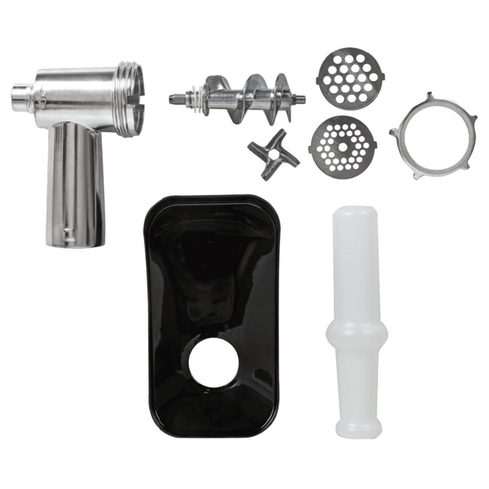 Мясорубка JVC JK-MG123, 2000 Вт, реверс, 2 решётки, бело-чёрная - фото 51924567