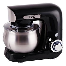 Миксер jvc JK-MX401, планетарный, 1300 Вт, 4 л, 6 скоростей, 3 насадки, чёрный