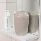 Контейнер для мусора настольный Tule, 1 л, d=11.2 см, h=17.5 см, бежевый - Фото 1