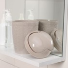 Контейнер для мусора настольный Tule, 1 л, d=11.2 см, h=17.5 см, бежевый - Фото 3