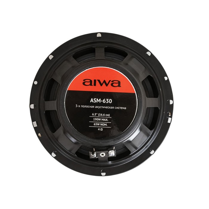 Акустическая система AIWA ASM-630, d=16,6 см, 190 Вт, набор 2 шт - фото 51435268