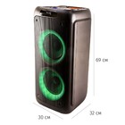 Портативная колонка AIWA CAS-500, 80 Вт, 7000 мАч, USB, Bluetooth - фото 51327898