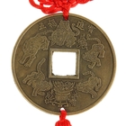 Подвеска монета "Дракон, феникс и мечи" d=6 см - Фото 2