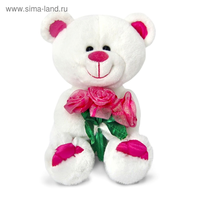 Мягкая игрушка «Медведь Амурчик с букетом роз» музыкальная - Фото 1