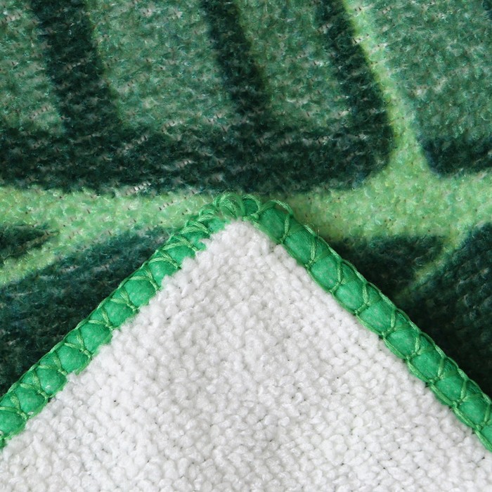 Полотенце пляжное Этель "Green Vibes", 70х140 см, 250 гр/м2, 100% п/э - фото 1897468718