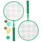 УЦЕНКА Набор для бадминтона ONLYTOP: 2 ракетки, 2 волана, мяч, цвет МИКС - Фото 6