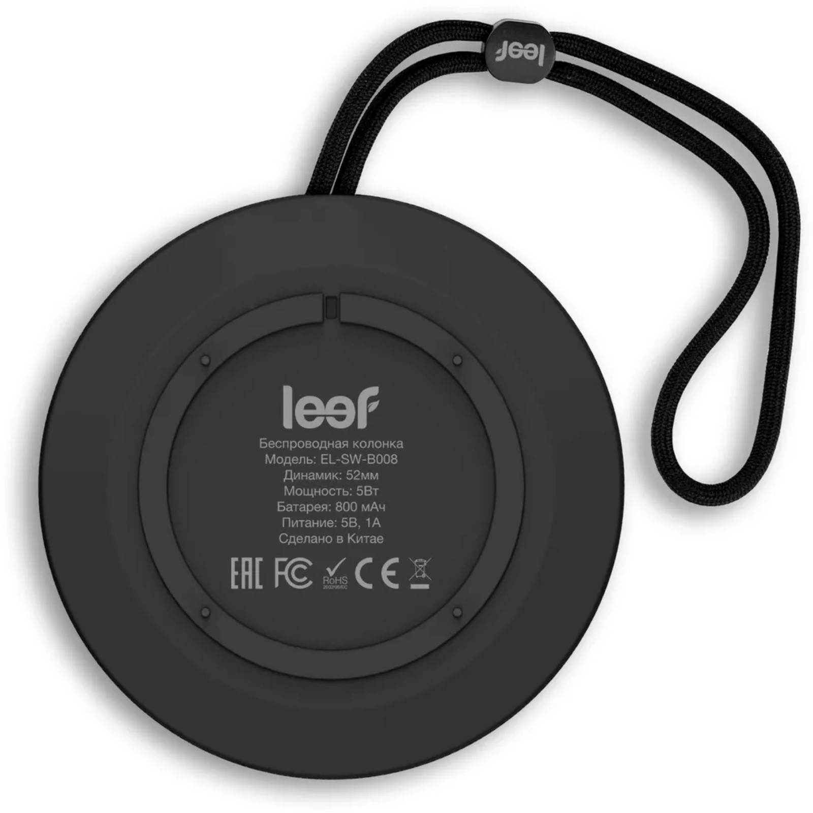 Портативная акустическая система Leef EL-SW-B009 Черная: купить по цене 990 рубл