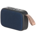 Портативная колонка LEEF MW-SW-B005, 3 Вт, BT 5.0, microSD, USB, FM, 300 мАч, синяя - фото 51327933 Портативная колонка LEEF MW-SW-B005, 3 Вт, BT 5.0, microSD, USB, FM, 300 мАч, синяя - фото 51327933