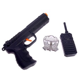 Набор полицейского «Рука правосудия», с пистолетом-трещоткой, в пакете
