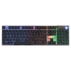 Клавиатура Fusion GK-681, игровая, проводная, мембранная,104 клавиши, USB, подсветка, чёрная - фото 10529201