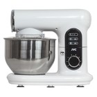 Миксер jvc JK-MX515, планетарный, 1000 Вт, 5 л, 6 скоростей, 3 насадки, белый - фото 51339955