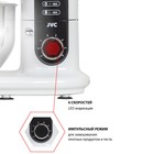 Миксер jvc JK-MX515, планетарный, 1000 Вт, 5 л, 6 скоростей, 3 насадки, белый - фото 51339957