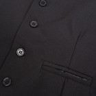 Школьный костюм (жилет/ брюки) для мальчиков, цвет чёрный, рост 168см - Фото 5