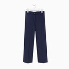 Школьные брюки для мальчиков, цвет синий, рост 140-146см - фото 319500349