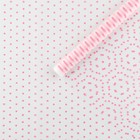 Плёнка для цветов упаковочная матовая «Горошек розовый» 0.7 х 8 м, 40 мкм - фото 10529710