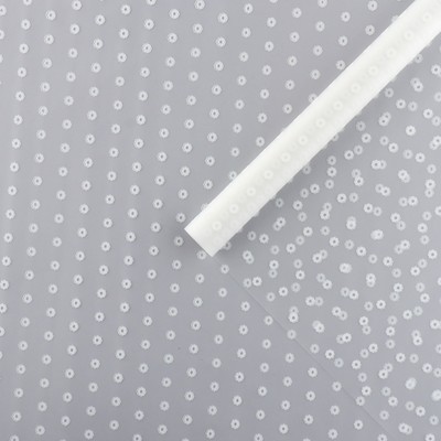 Плёнка для цветов упаковочная матовая «Ромашки» 0.7×8 м, 40 мкм