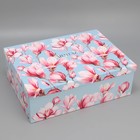 Коробка подарочная, упаковка, «Цветы», 44.5 х 28 х 16.5 - фото 319500423