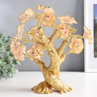 Сувенир от сглаза "Цветущее дерево" золото, оранж 17,5х6,5х23 см - фото 6930342