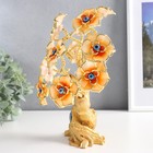 Сувенир от сглаза "Цветущее дерево" золото, оранж 17,5х6,5х23 см - фото 24524818