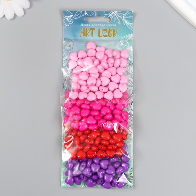Набор бусин для рукоделия и плетения «Арт Узор. Ягодные цвета», 4 цвета × 20 г, пластик, 0.6×1×1 см