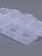 Органайзер для хранения мелочей, 8 ячеек, с подвесом, 11×6.3×1.5 см, прозрачный - Фото 3