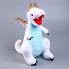 Мягкая игрушка «Дракон», с золотыми крыльями, 45 см, цвет белый - фото 3264602
