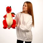Мягкая игрушка «Дракон», с чёрными крыльями, 45 см, цвет красный - фото 3606172