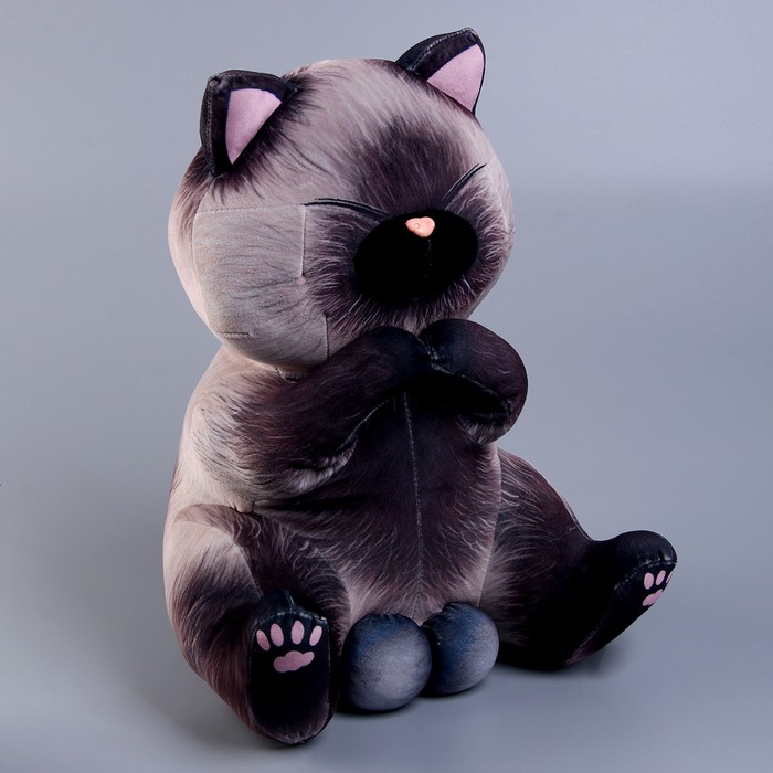 

Мягкая игрушка «Кот», 40 см, цвет серый
