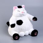Мягкая игрушка «Кот», с чёрными лапками, 35 см, цвет белый - фото 10530565